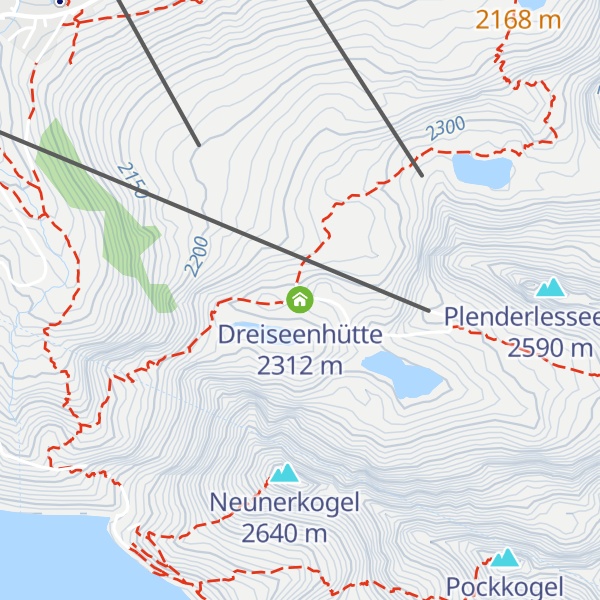 Map of Dreiseenhütte