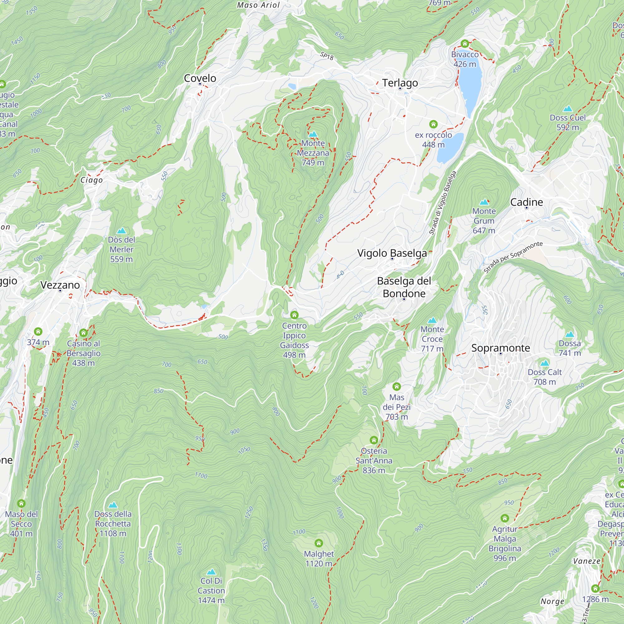 Garni Palloncino Rosso map