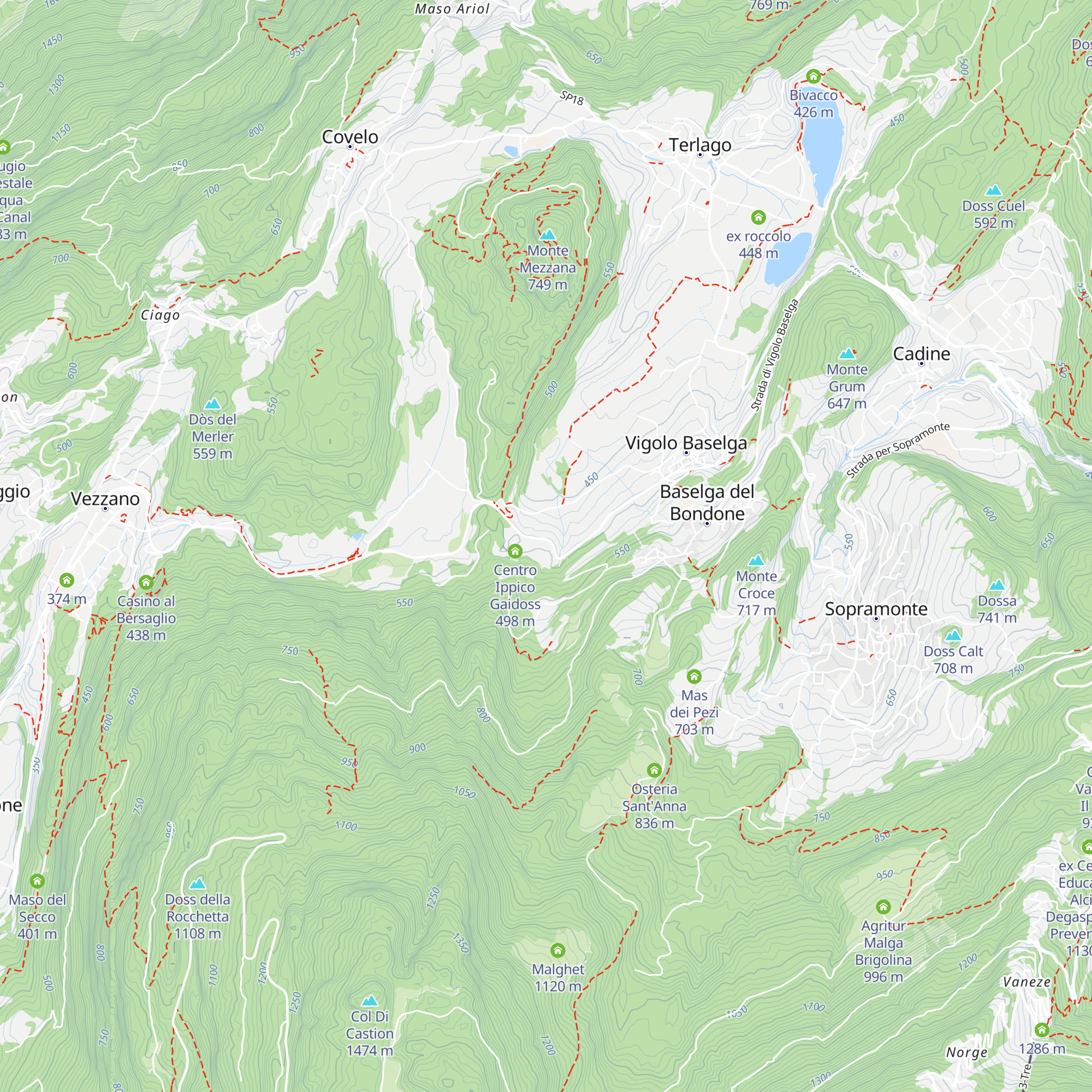 Garni Palloncino Rosso map