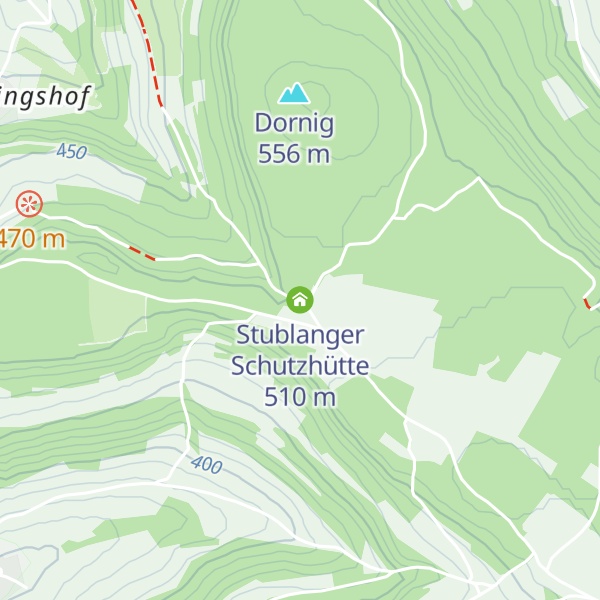 Map of Stublanger Schutzhütte