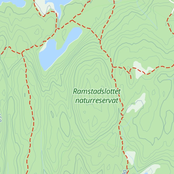 Map of Blåtjernhøgdene