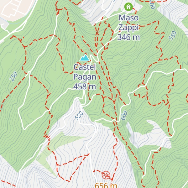Map of Baita degli Alpini Lizzanella