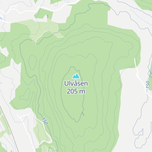Map of Ulvåsen