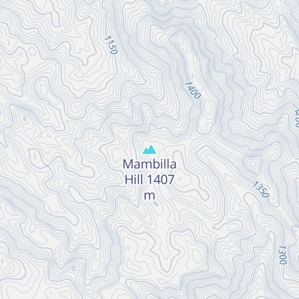 Map of Mambilla Hill
