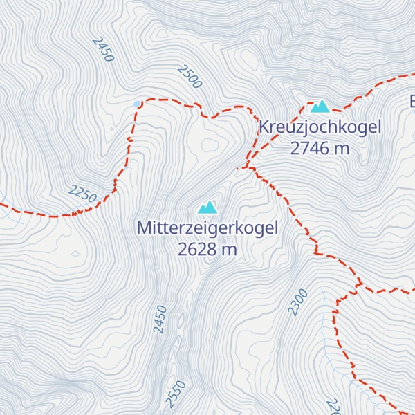 Map of Mitterzeigerkogel