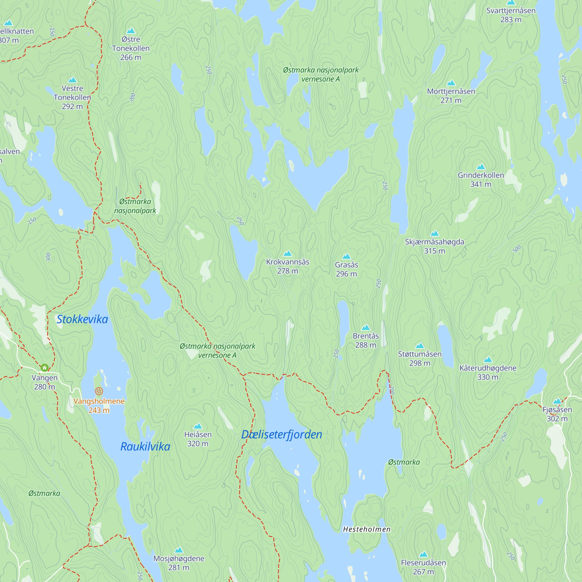 Dæliseterbrakka map