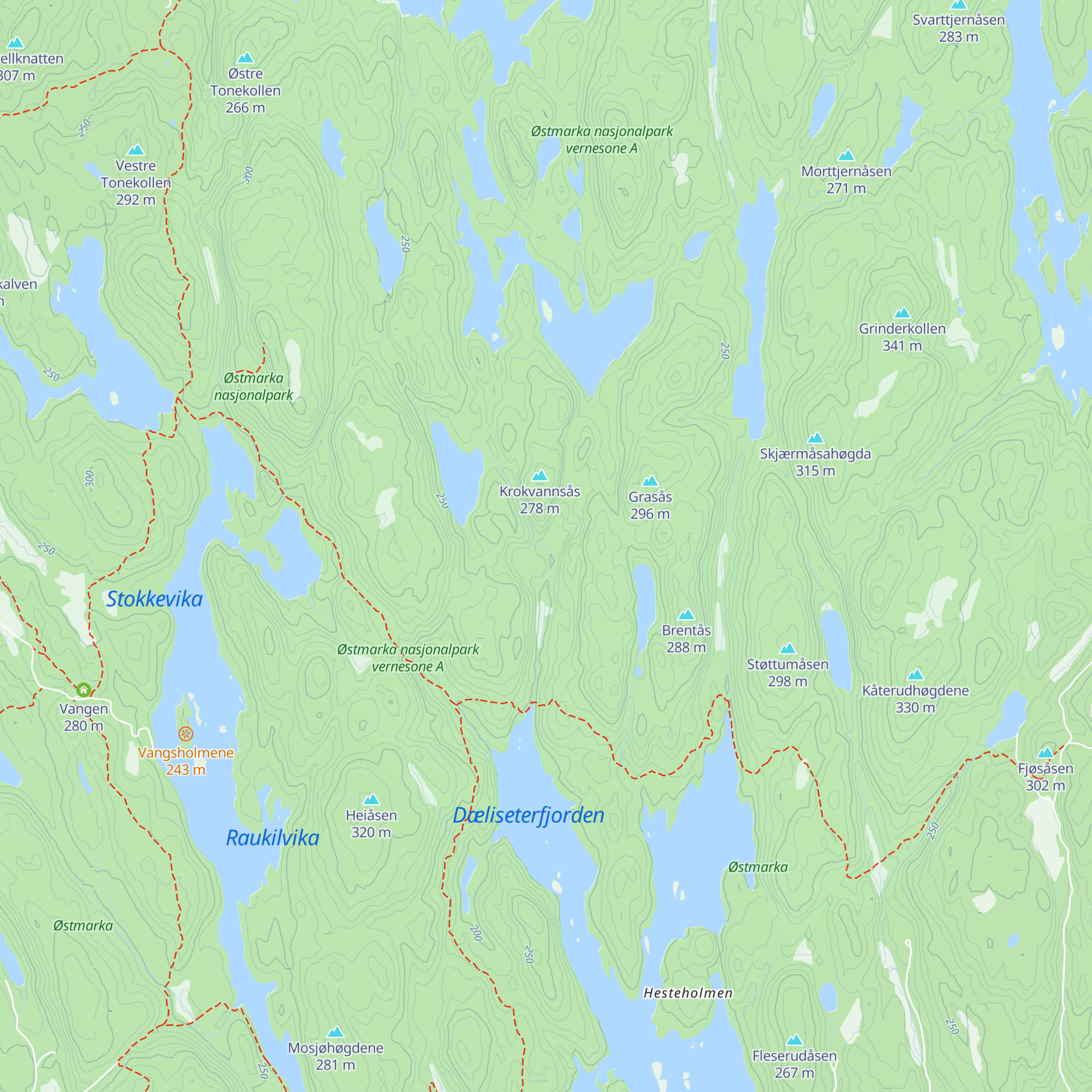 Dæliseterbrakka map