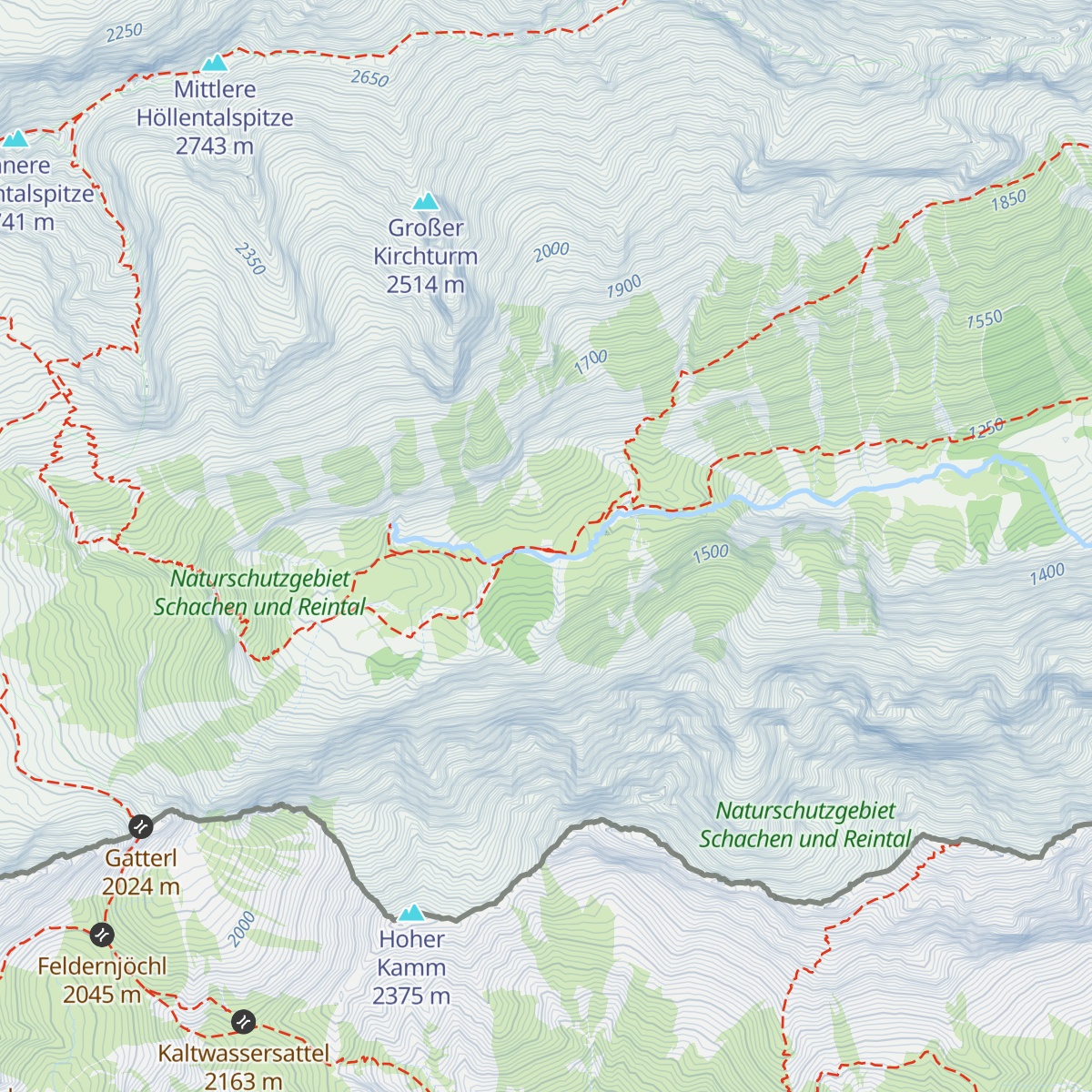 Reintalangerhütte map