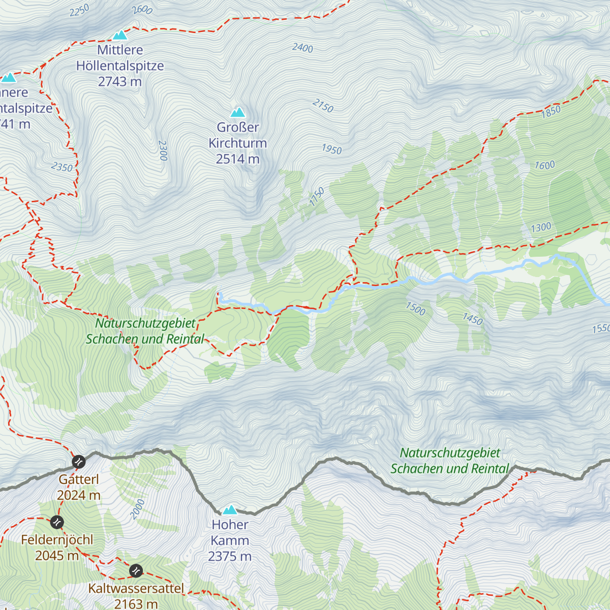 Reintalangerhütte map