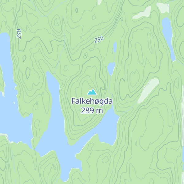 Map of Falkehøgda