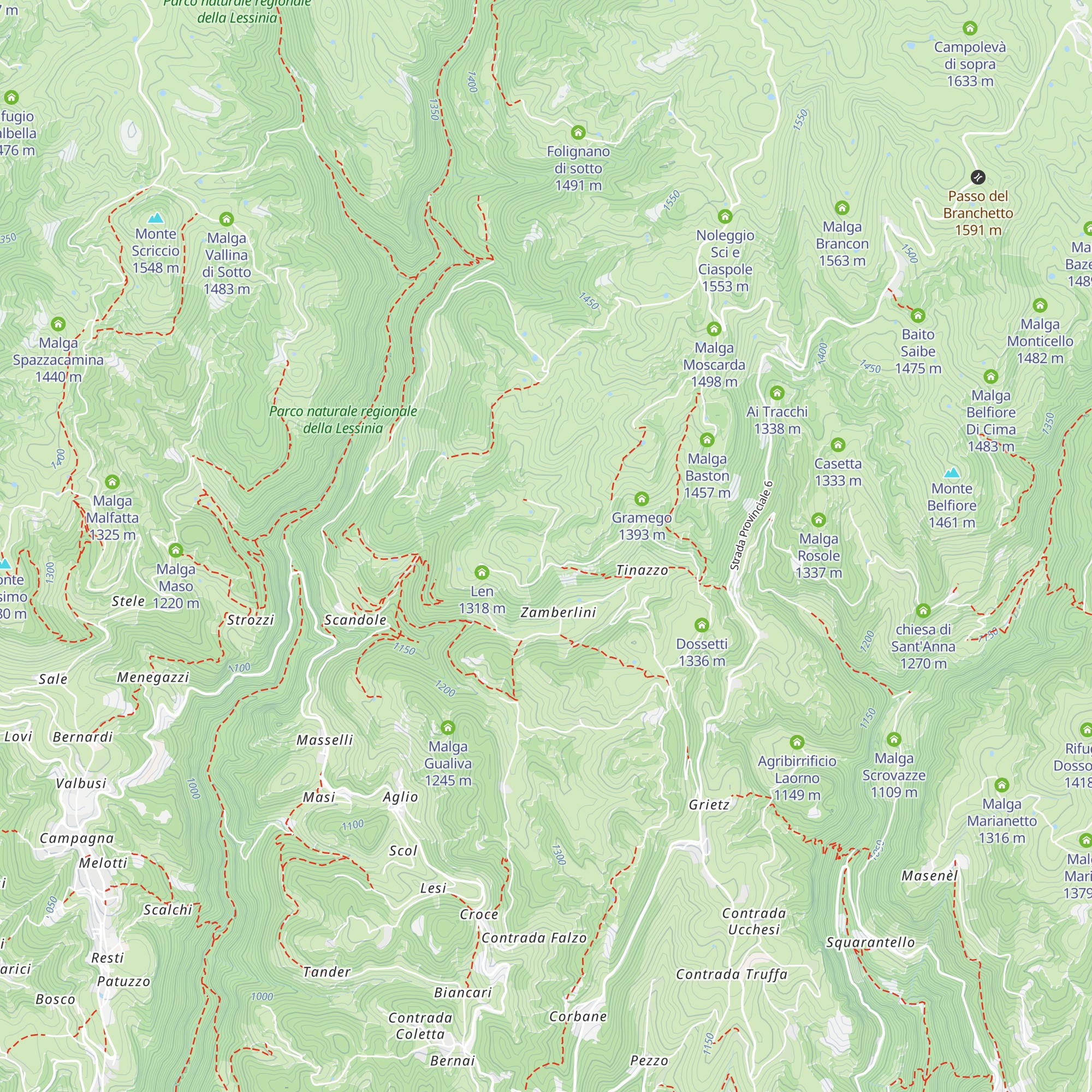 Malga Vigna map
