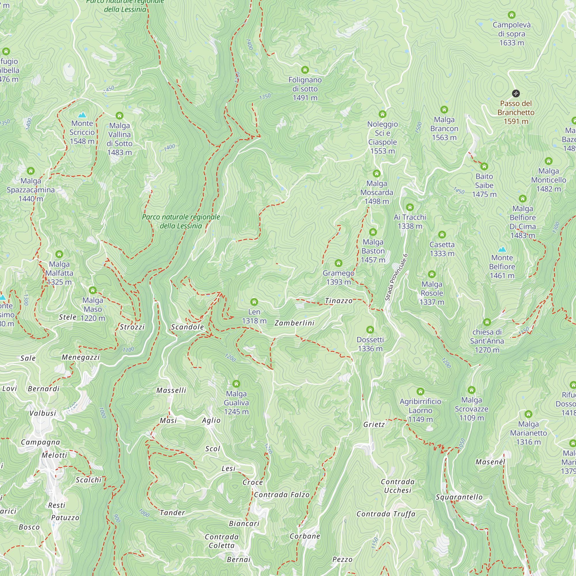 Malga Vigna map