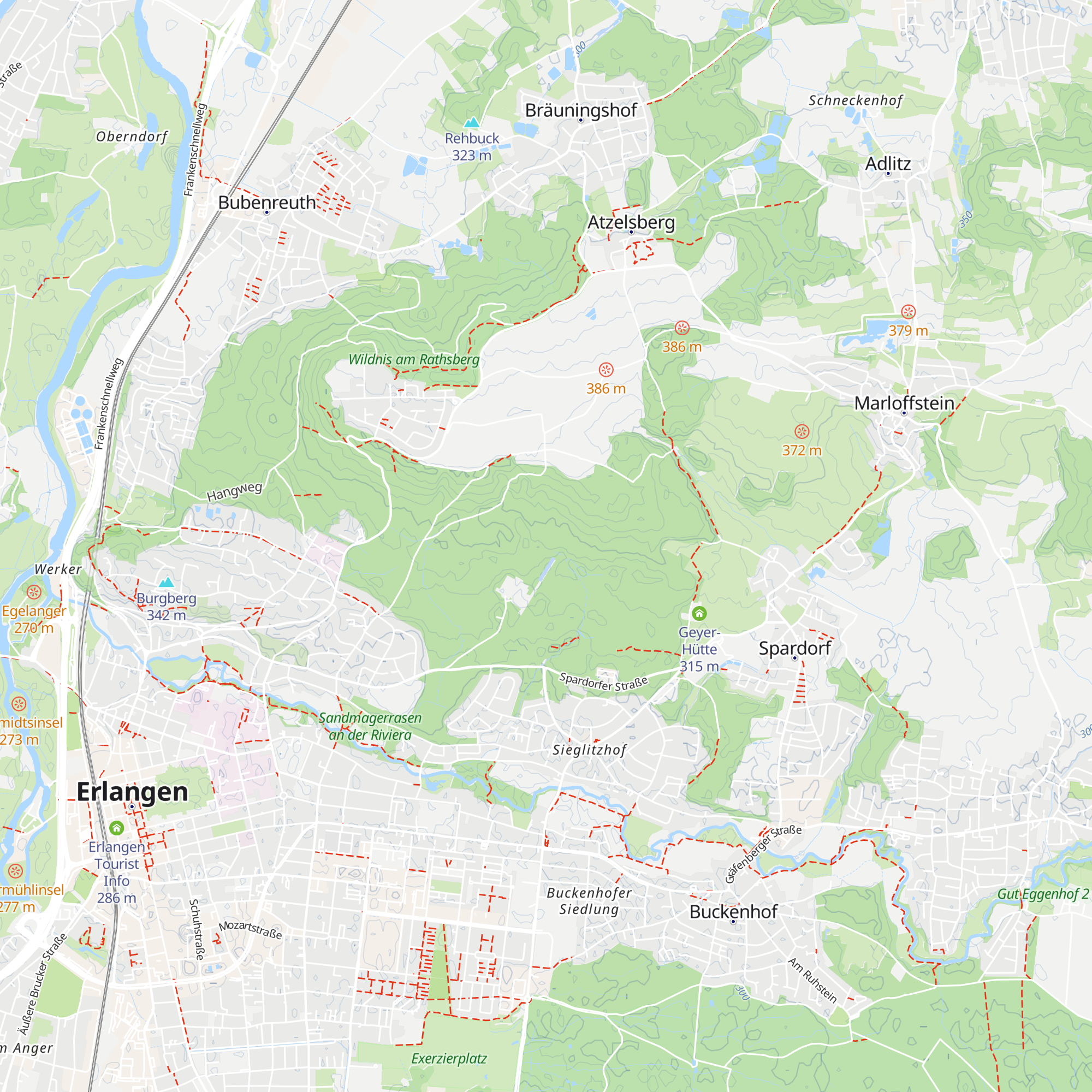 Vordere Hütte map