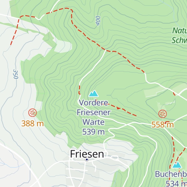 Map of Vordere Friesener Warte