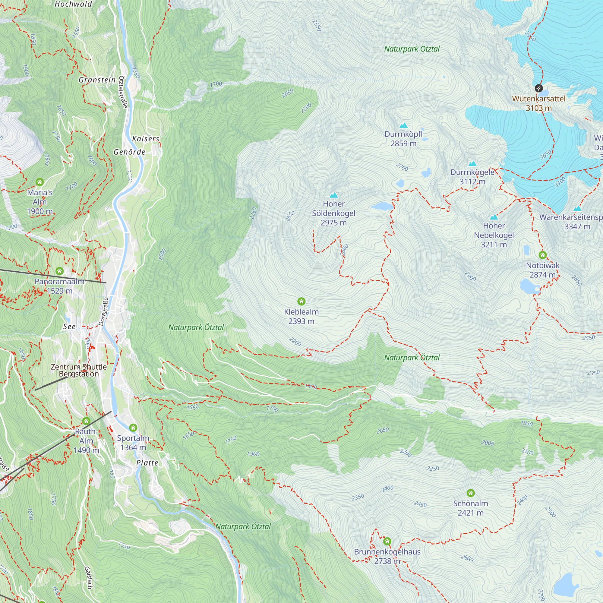 Kleblealm map
