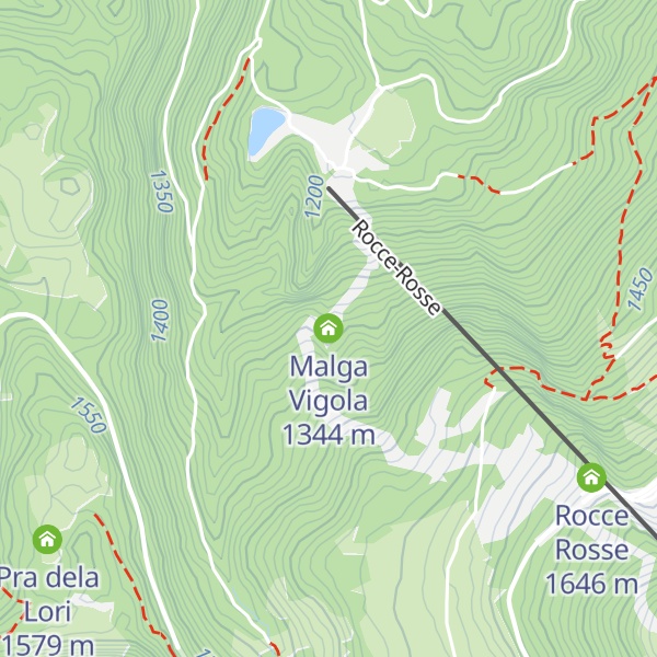 Map of Malga Vigola