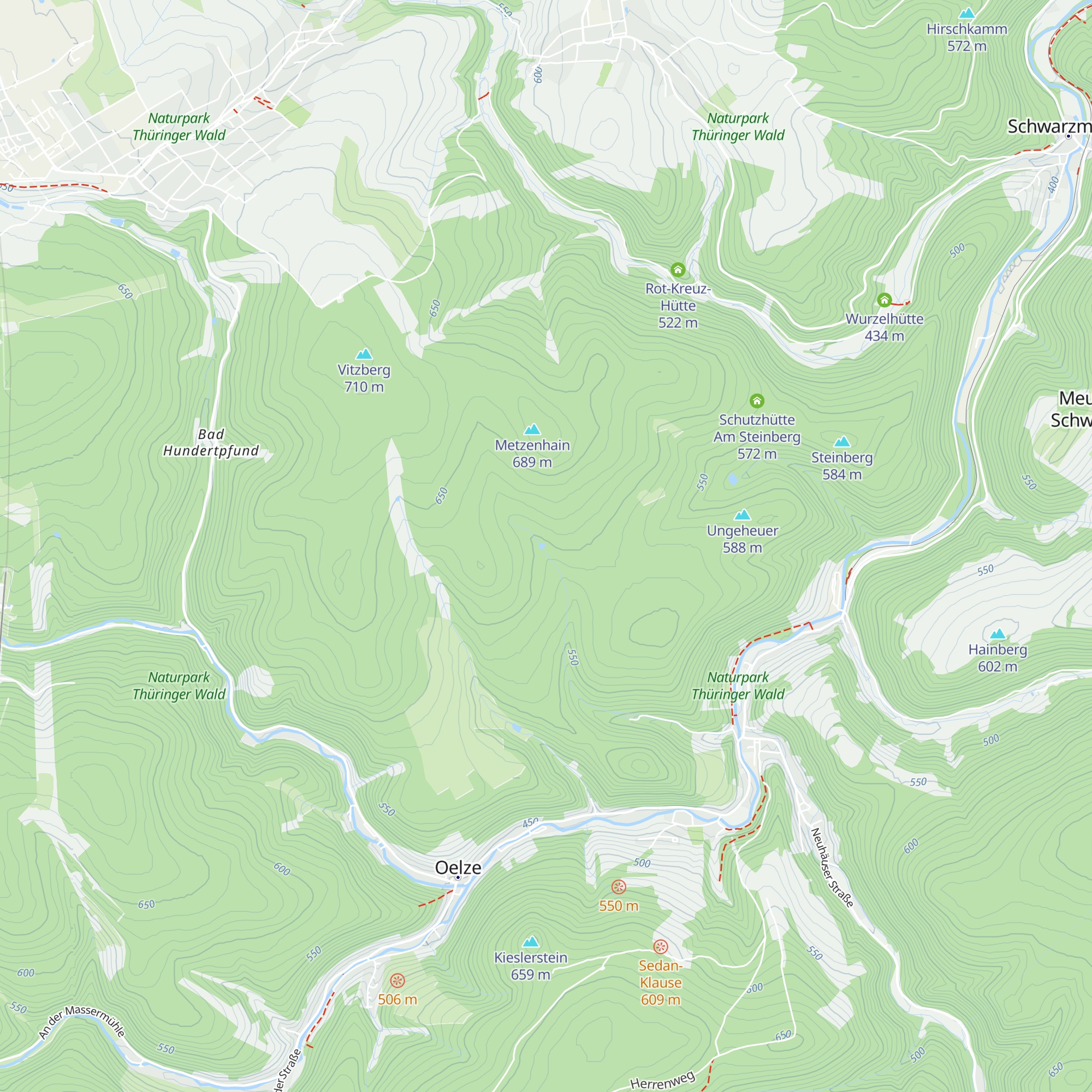 Schutzhütte Amselbachteich map