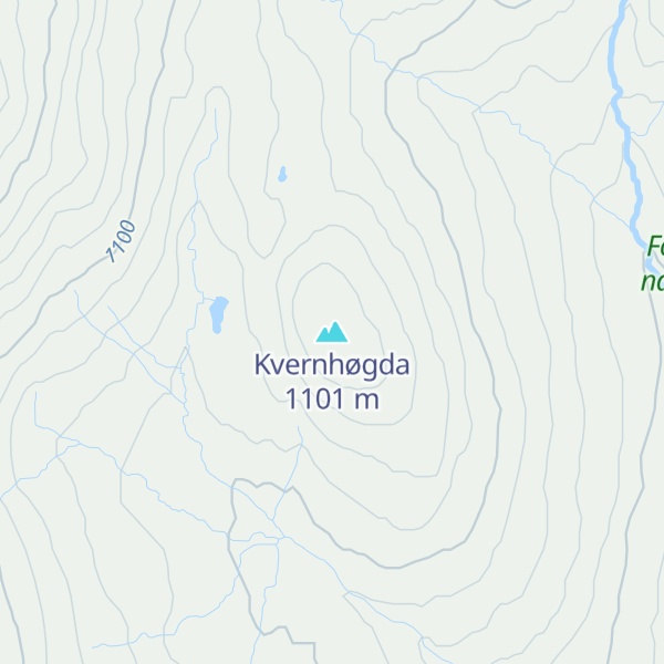 Map of Kvernhøgda