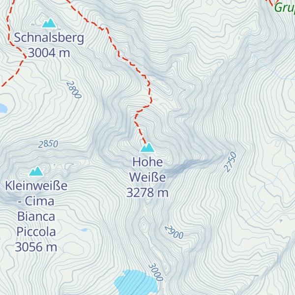 Map of Hohe Weiße
