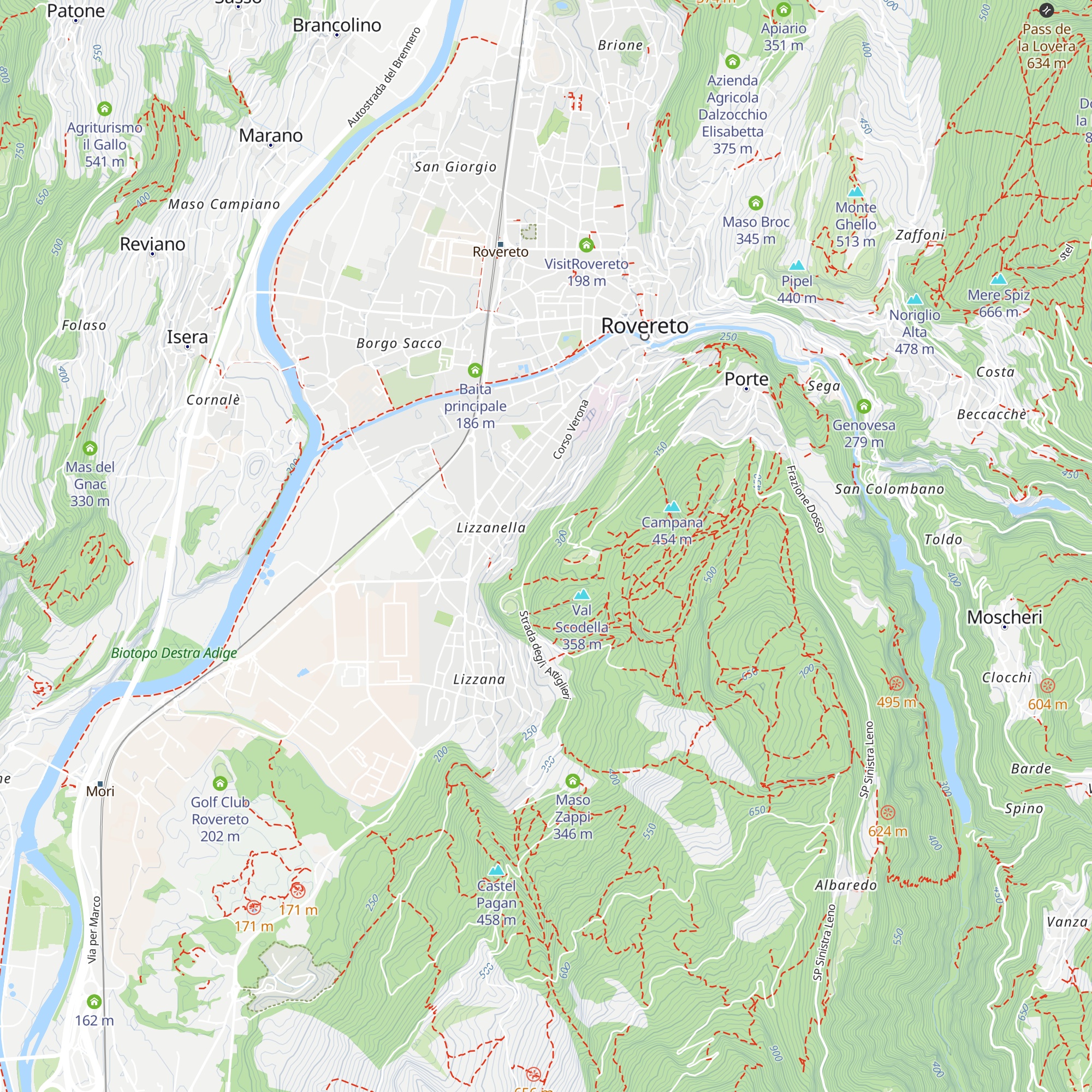 B&B Casteldante map