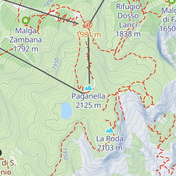 Map of Osservatorio meteorologico di monte Paganella