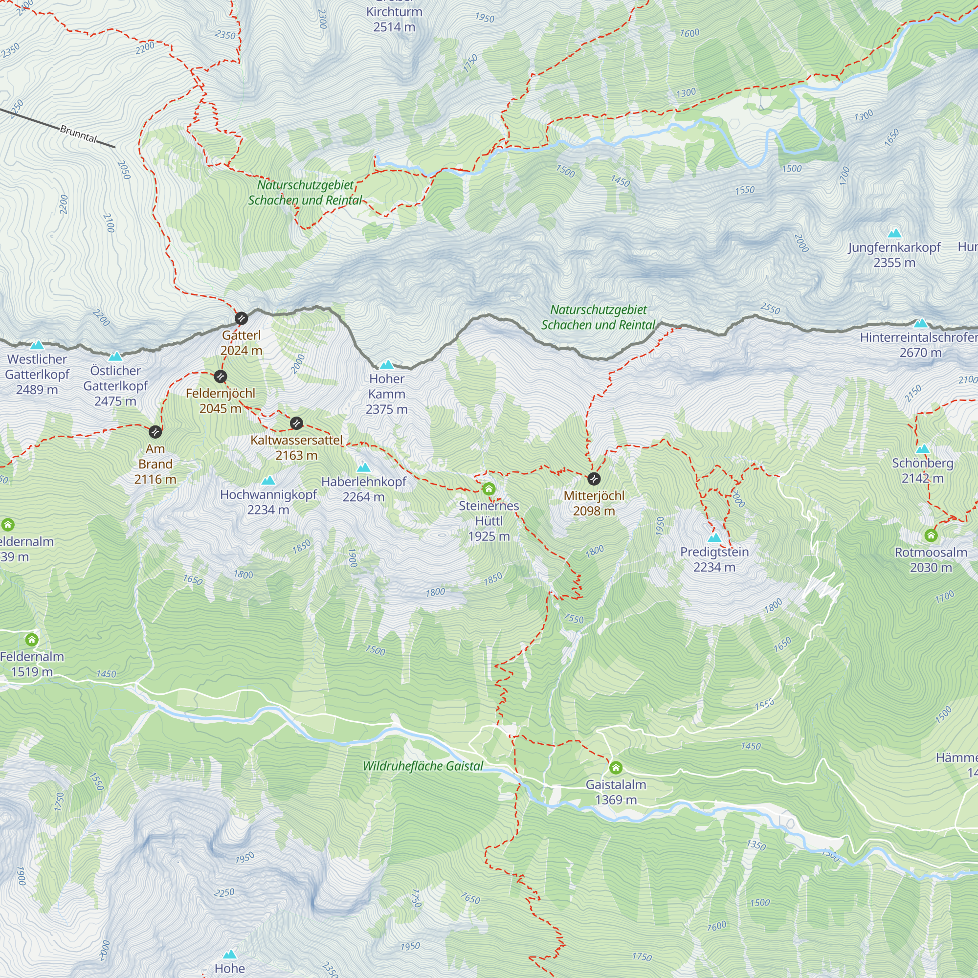 Steinernes Hüttl map