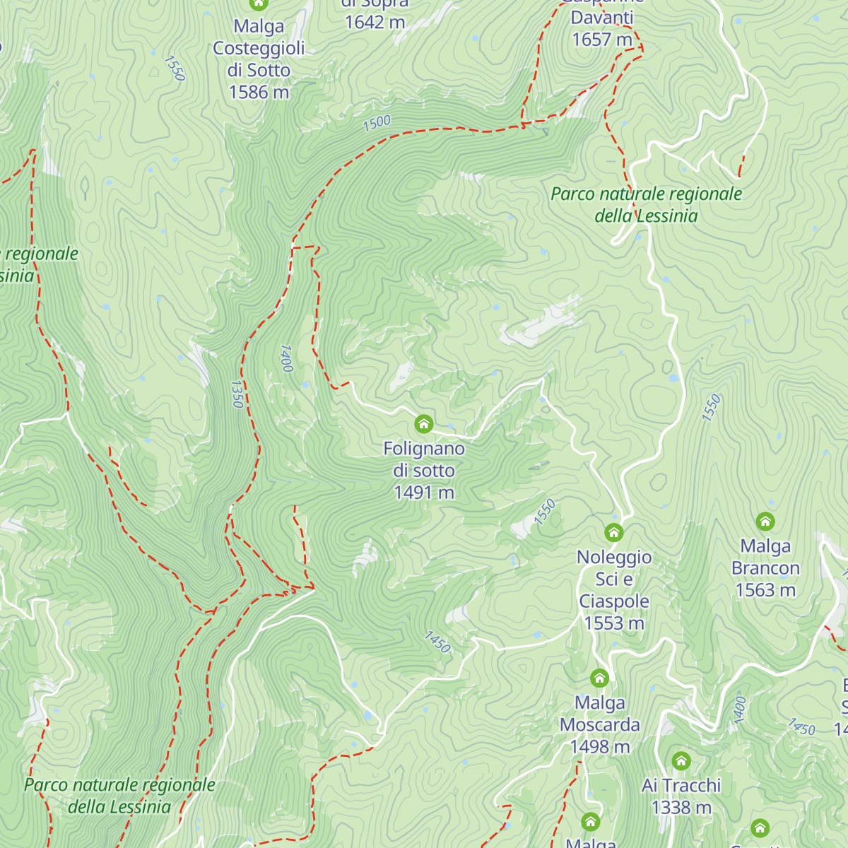 Folignano di sotto map
