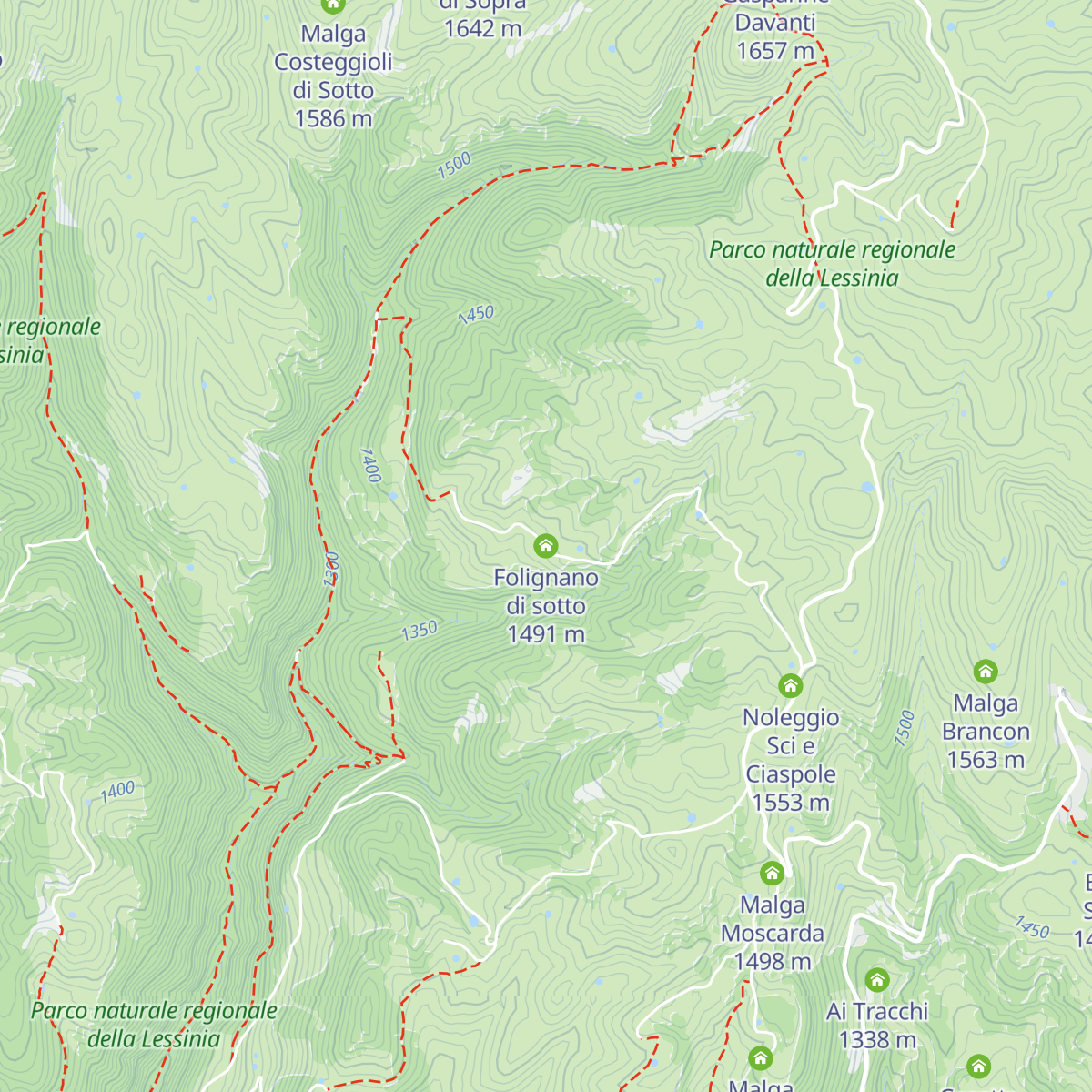 Folignano di sotto map