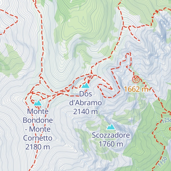 Map of Dos d'Abramo