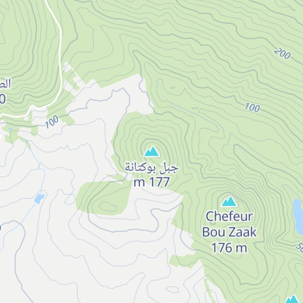 Map of جبل بوكتانة