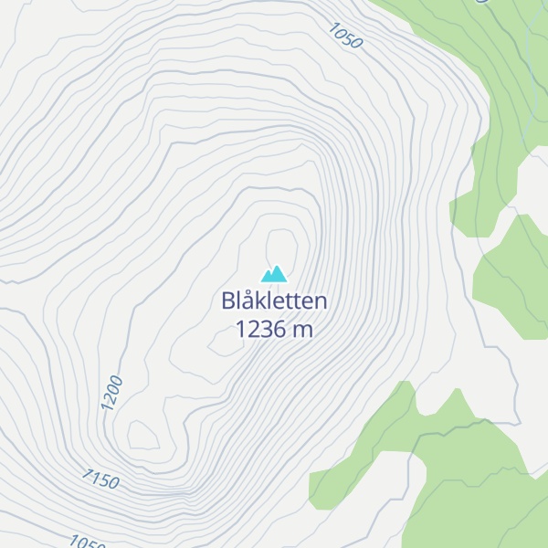 Map of Blåkletten