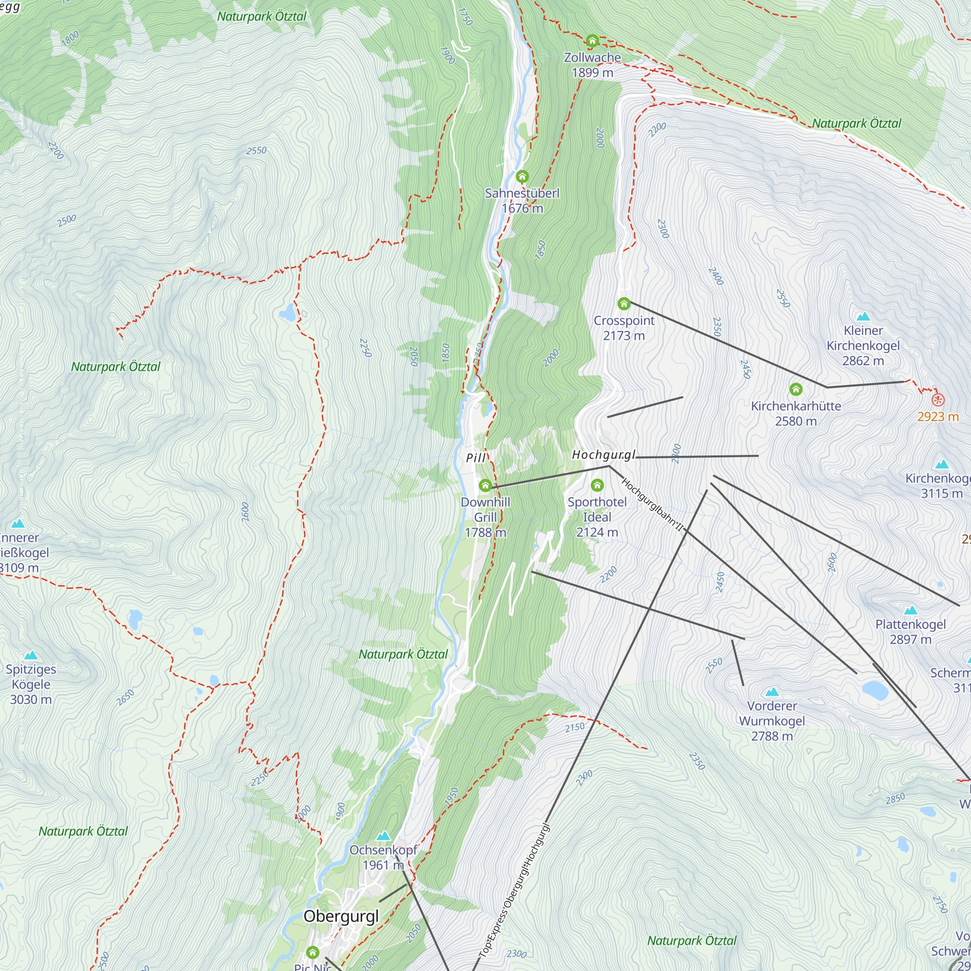 Downhill Grill map