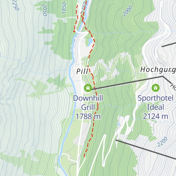 Map of Downhill Grill