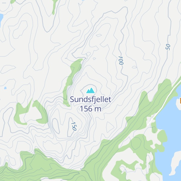 Map of Sundsfjellet