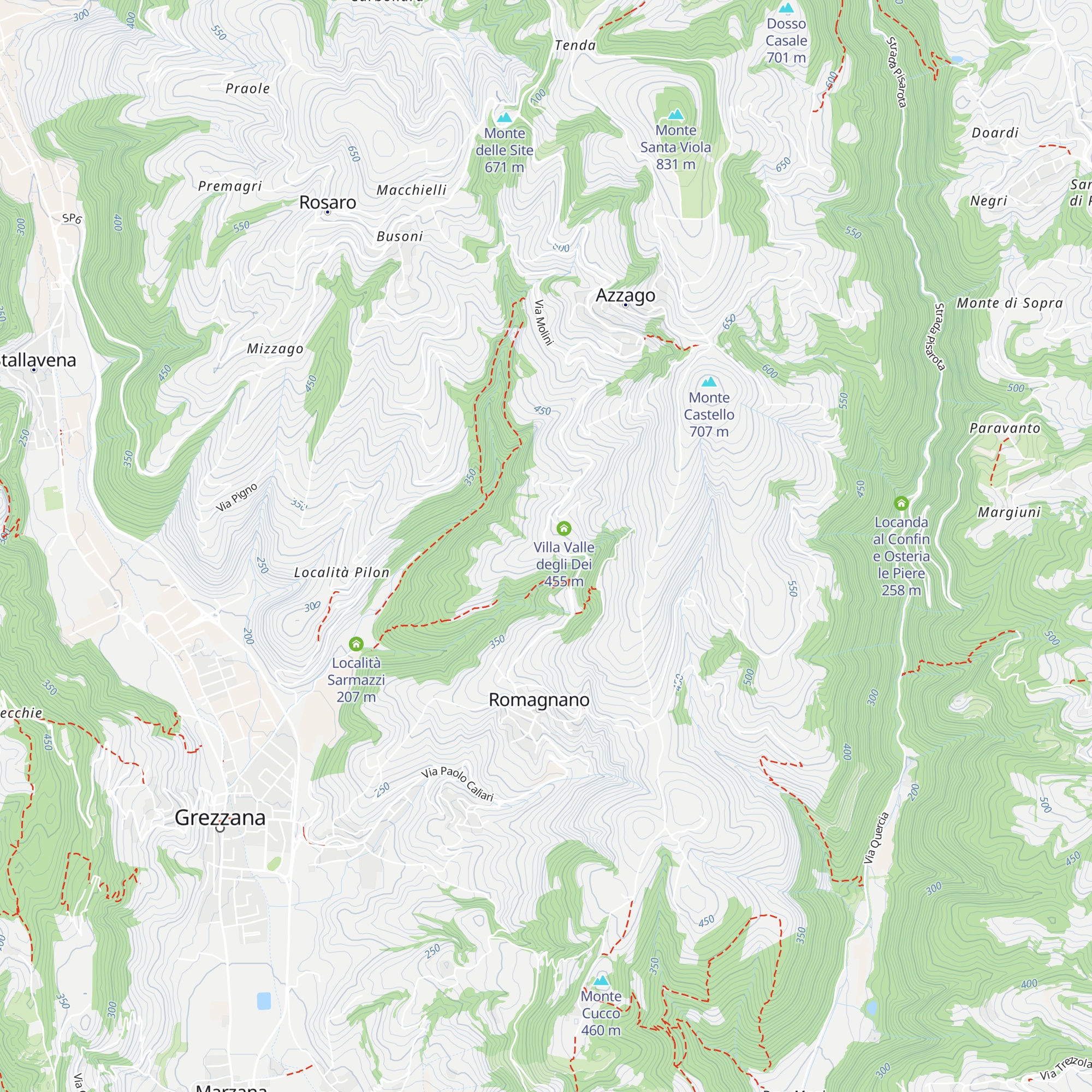 Villa Gazzola, Salvi detta "La Colombara" map