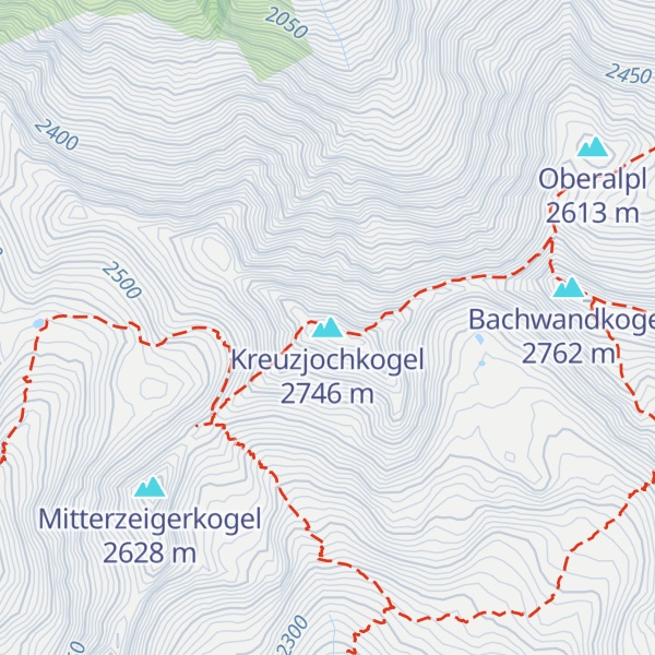 Map of Kreuzjochkogel