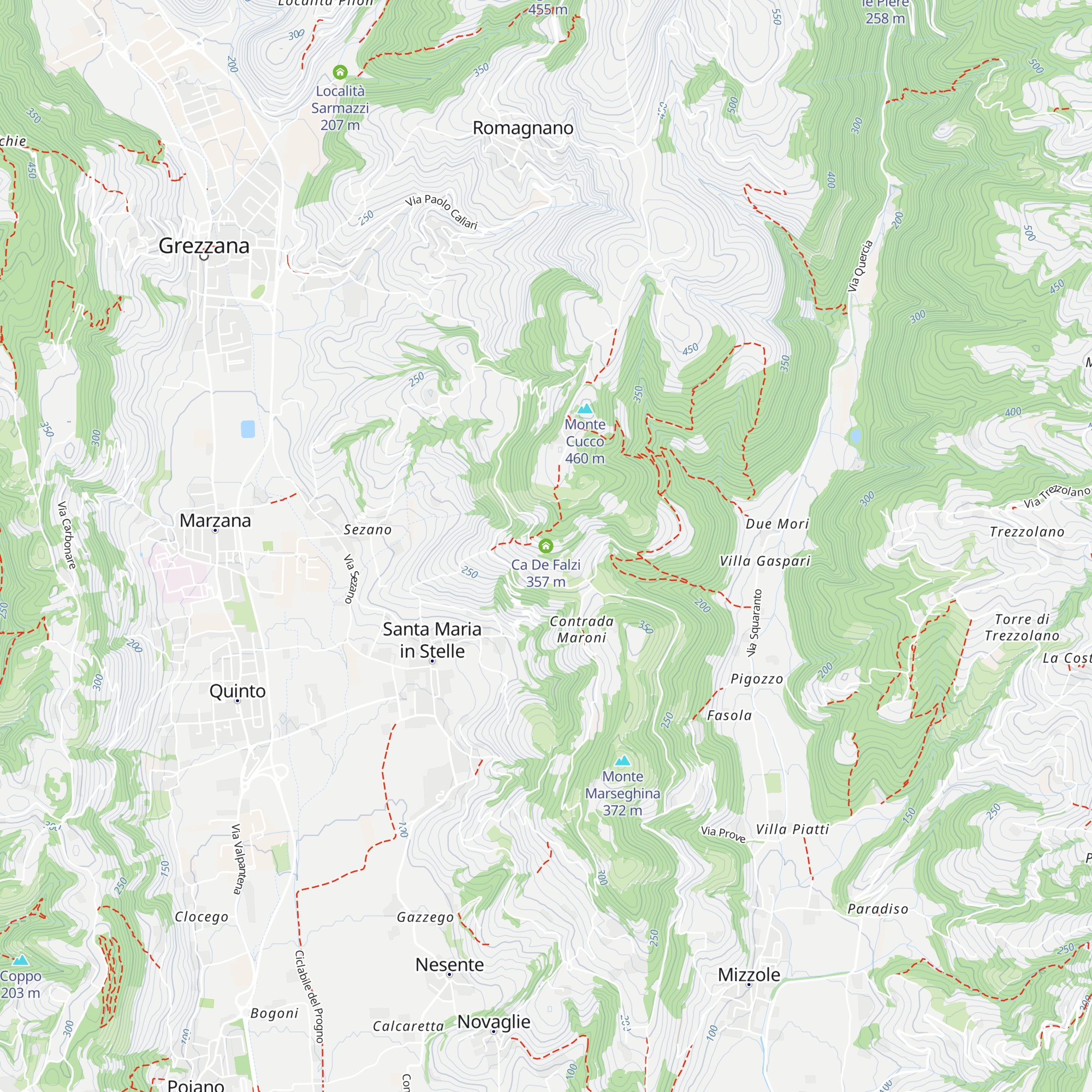 Ca De Falzi map