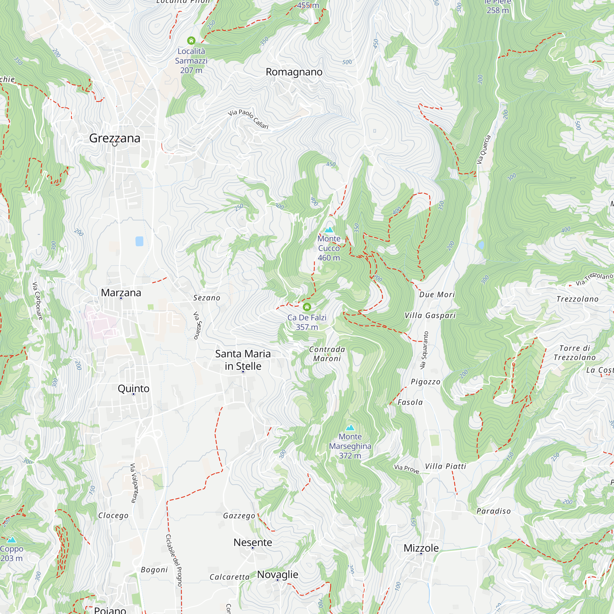 Ca De Falzi map