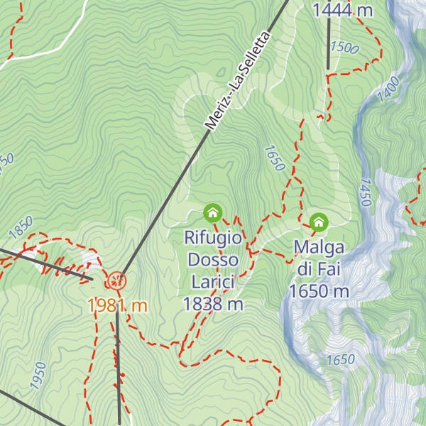 Map of Rifugio Dosso Larici
