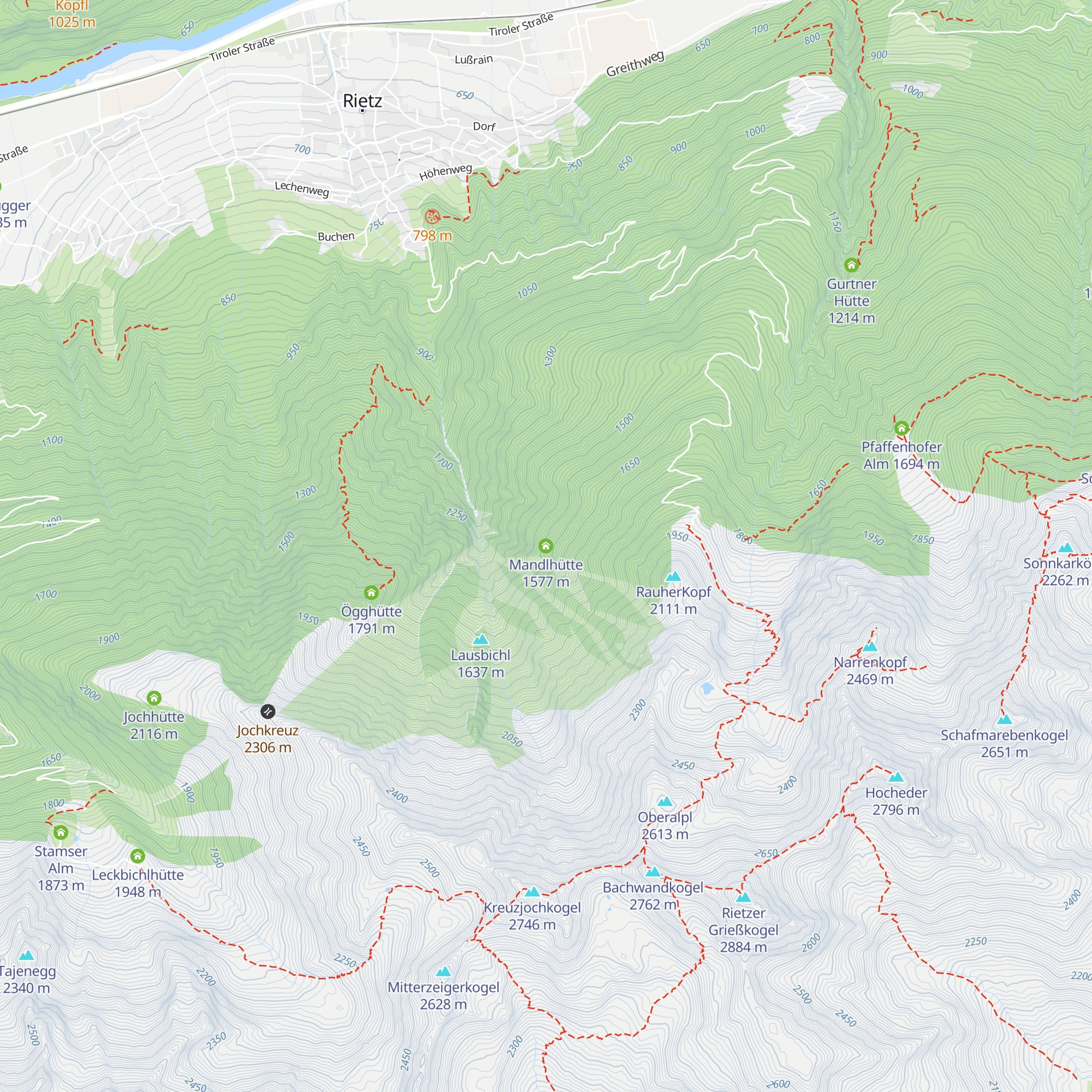 Mandlhütte map