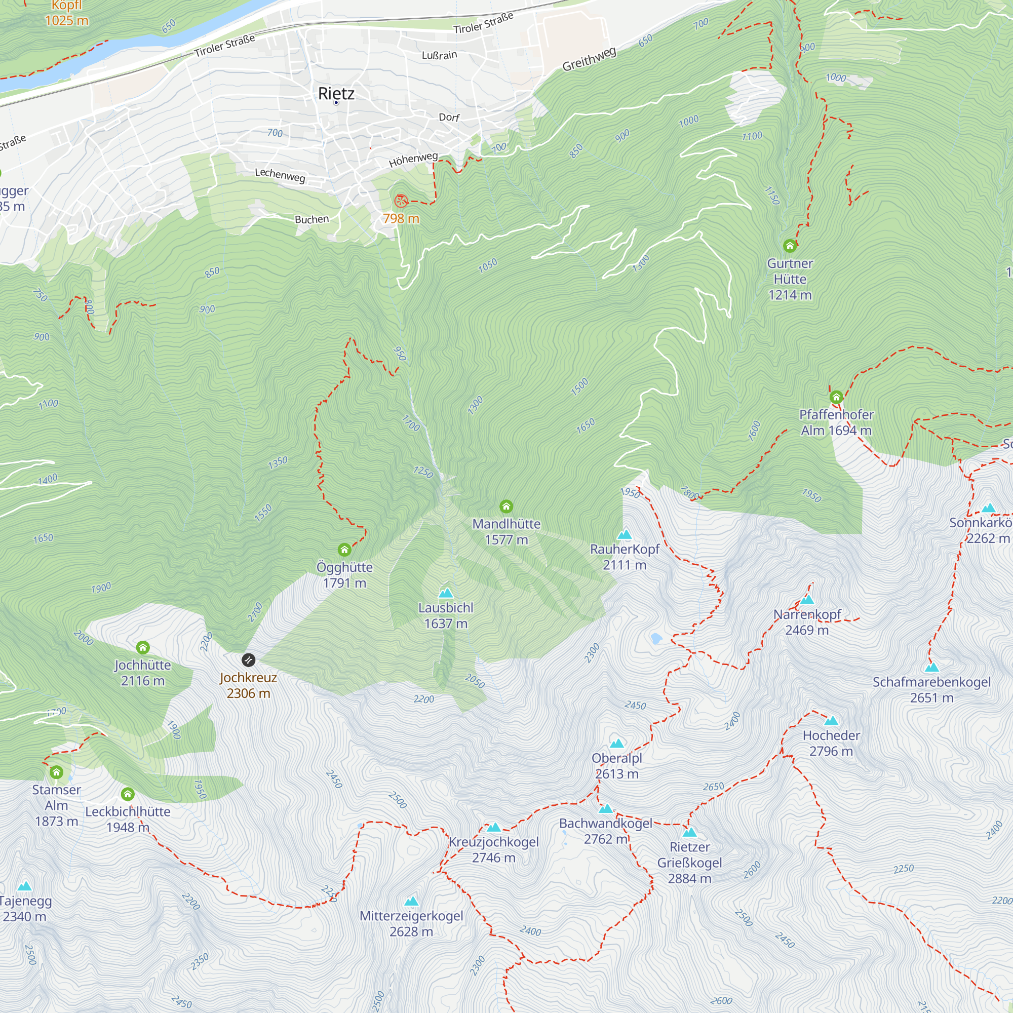 Mandlhütte map