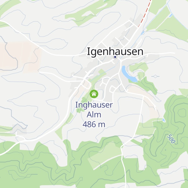 Map of Inghauser Alm