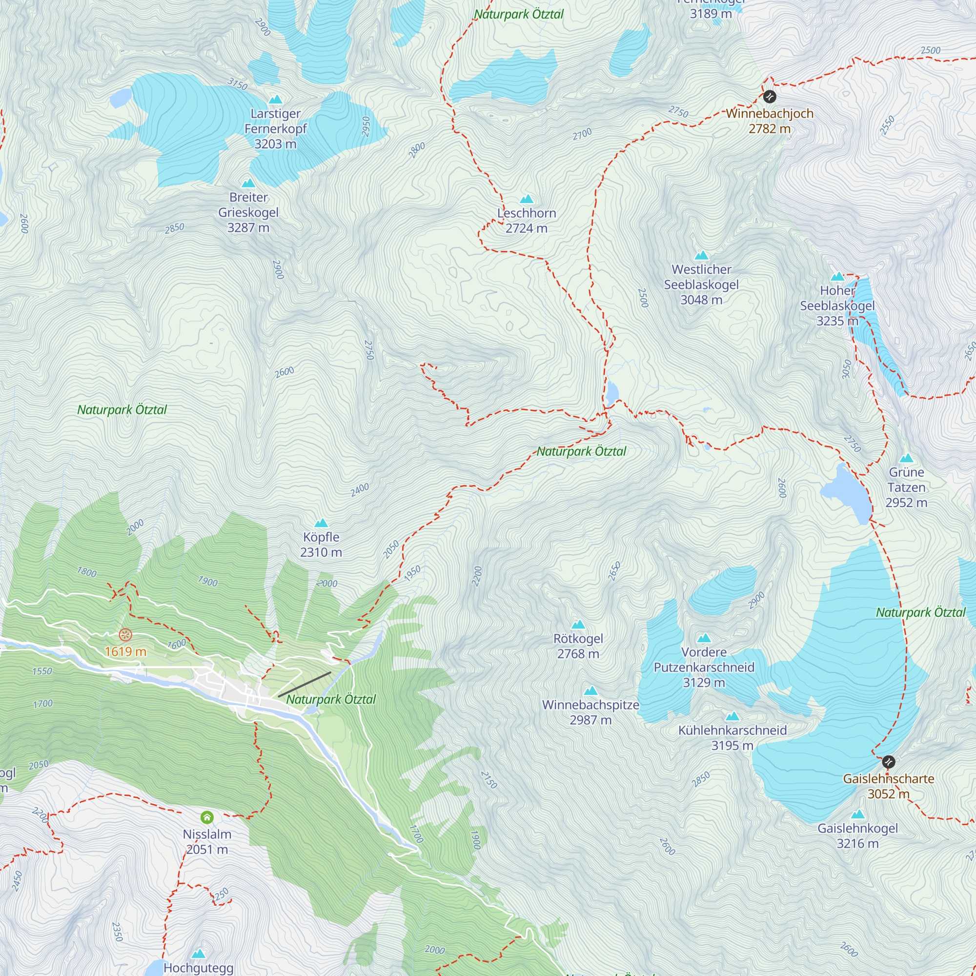 Winnebachalp Hütte map
