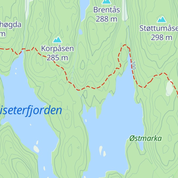 Map of Bøvelstad