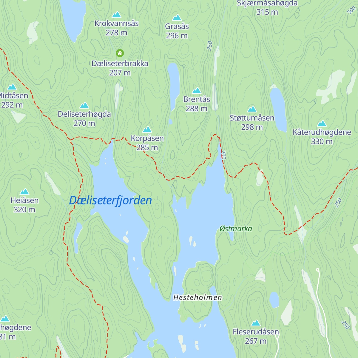 Bøvelstad map