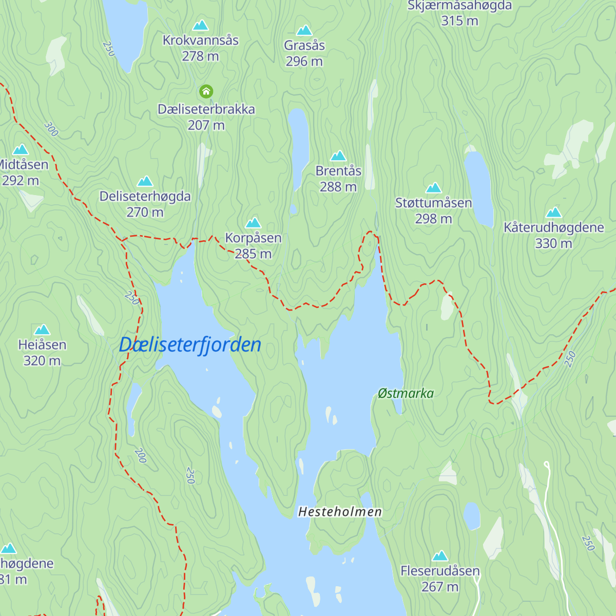 Bøvelstad map