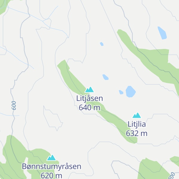 Map of Litjåsen