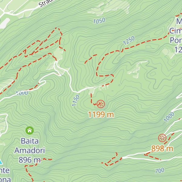 Map of Malga Cimana di Pedersano