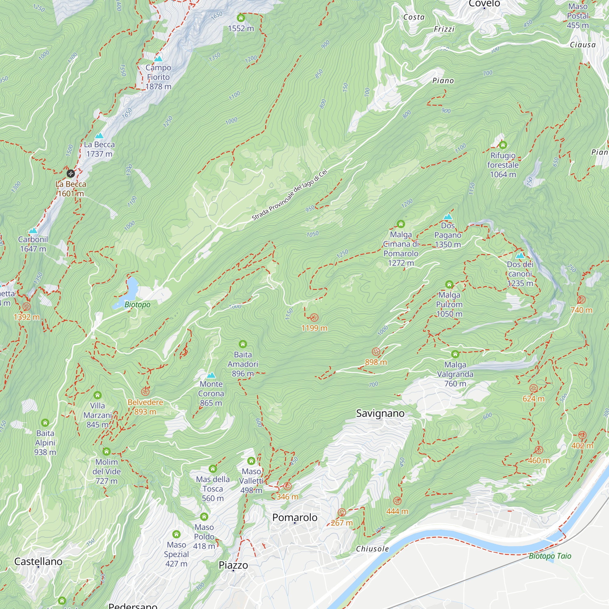 Malga Cimana di Pedersano map