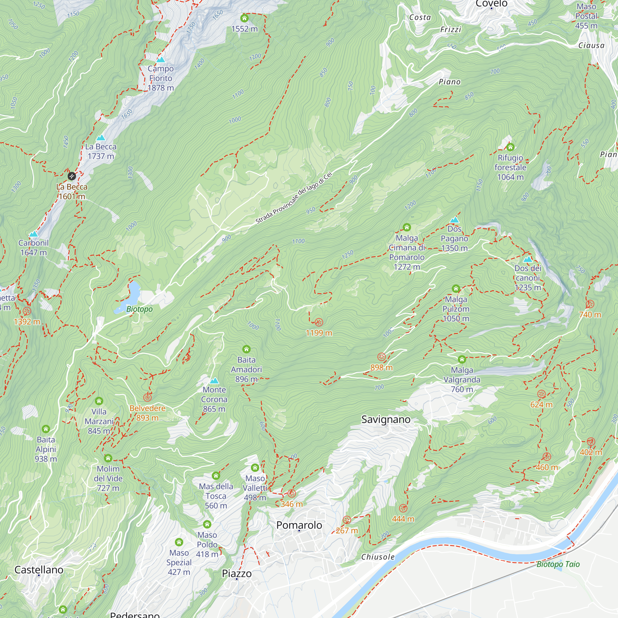 Malga Cimana di Pedersano map